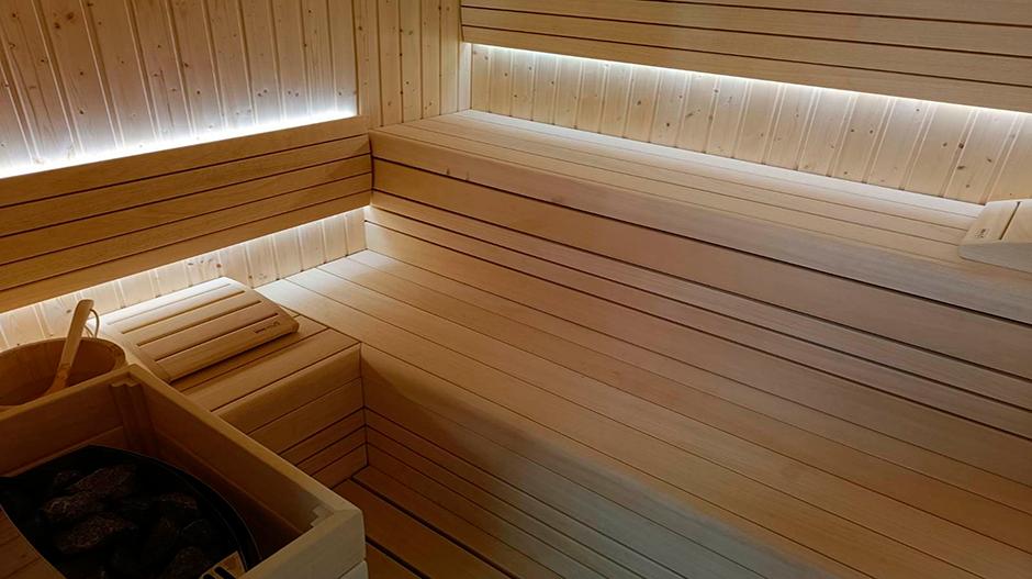 Imagen: Imagen del interior de la sauna