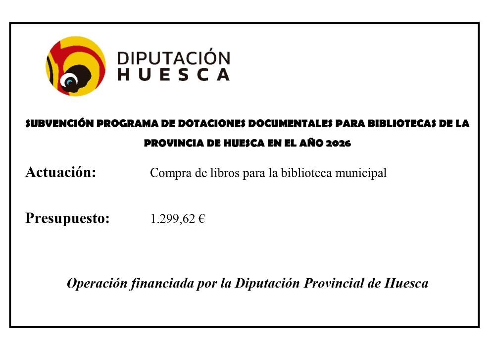 Imagen Subvención DPH Dotaciones Documentales para las Bibliotecas Municipales Año 2026